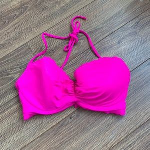 Hot pink bathing suit top